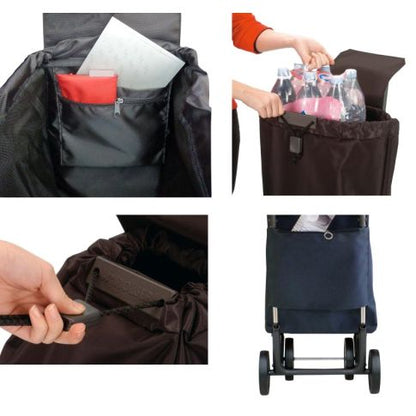 Carro de la compra plegable 4 ruedas Rolser